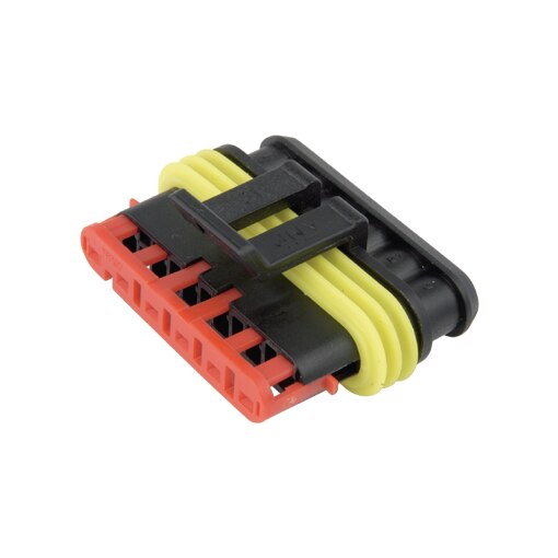 Waterdichte connector Superseal AMP 1.5 female 6-polig